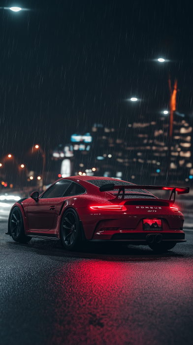 Clean Simple Porsche GT3 RS Portrait