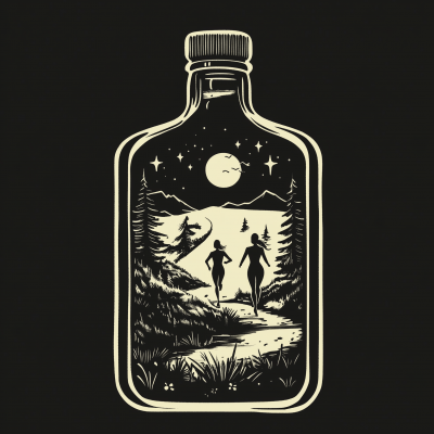 Imaginary Bourbon Bottle Logo