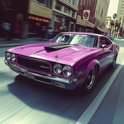 Pearly Purple Car