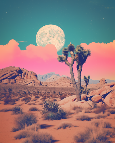 Surreal Desert Collage