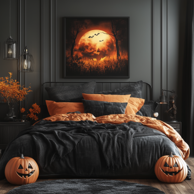 Modern Halloween Bedroom