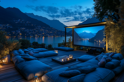 Romantic Rooftop Cinema