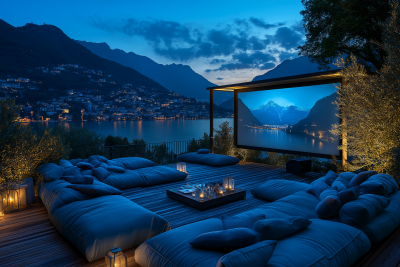 Romantic Rooftop Cinema