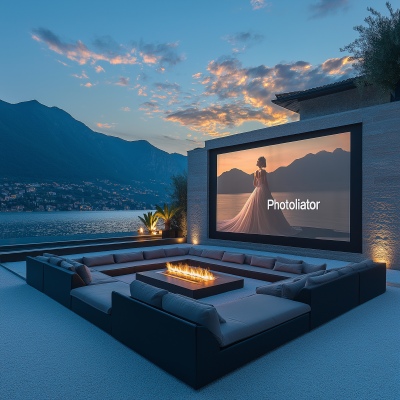 Outdoor Cinema on the Terrace