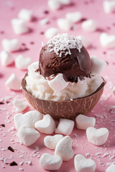 Chocolate Covered Coconut Ice Cream