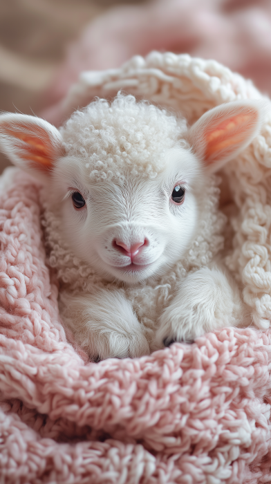 Cute Baby Lamb