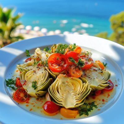 Artichoke Salad by the Beach