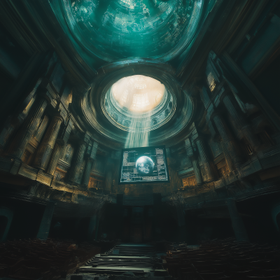 Ancient Dome Meets Cyberpunk