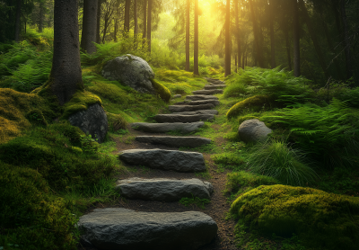 Serene Mountain Path