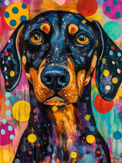 Colorful Dog Illustration