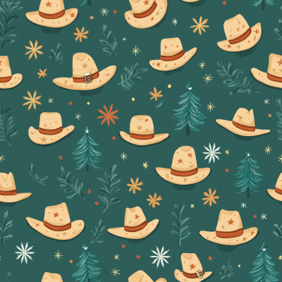 Cowboy Christmas Pattern