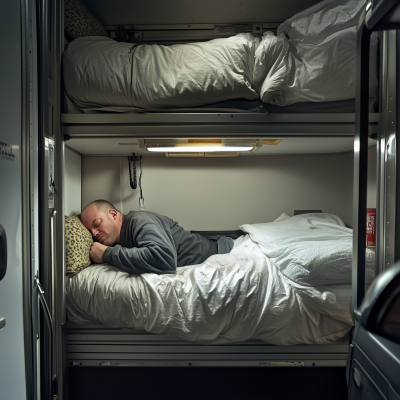 Truck Driver Sleeping