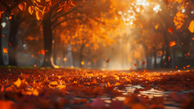 Cinematic Autumn Scene