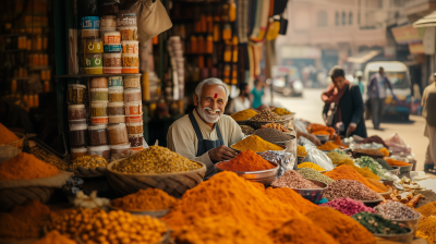 Smiling Spice Seller