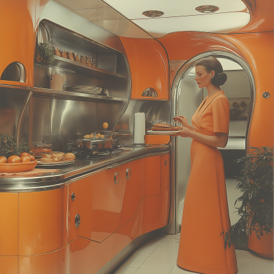 Retrofuturistic Housewife Chef