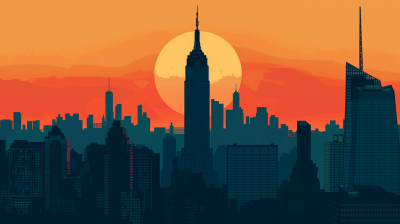 New York Minimalist Illustration