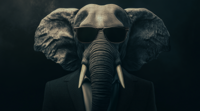 Elephant in a Suit