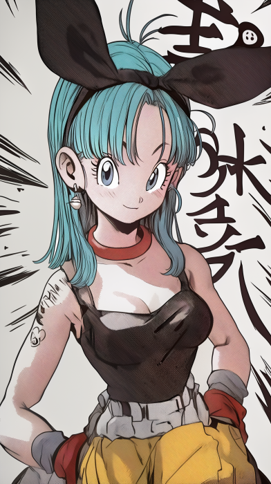 Bulma Dragon Ball Tattoo Design