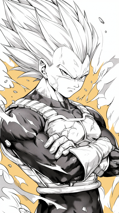 Vegeta Tattoo Art