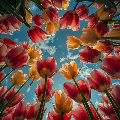 Tulips Reaching for the Sky