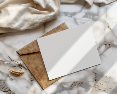 Cozy Greeting Card Mockup