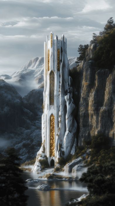 Elven Tower Amidst Nature