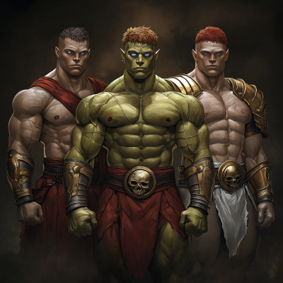 Grecian Gladiator Orcs