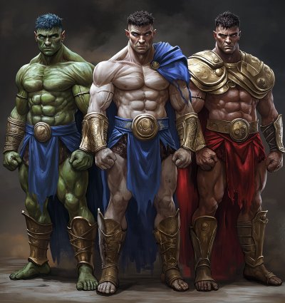 Muscular Gladiator Orcs