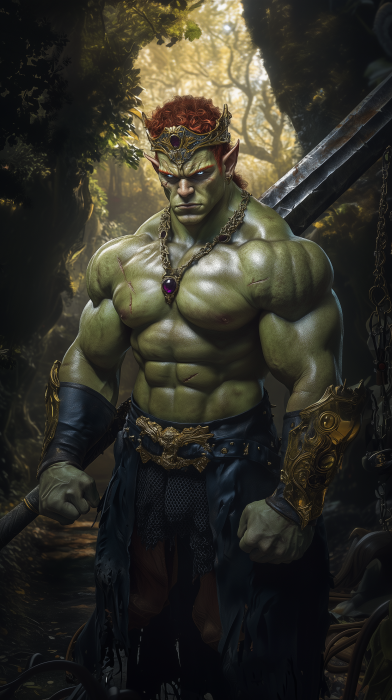 Muscular Orc Bodybuilder