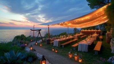 Elegant Evening Event on Hilltop