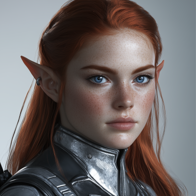 Futuristic Elf Woman