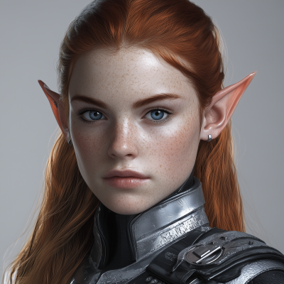 Futuristic Elf Woman