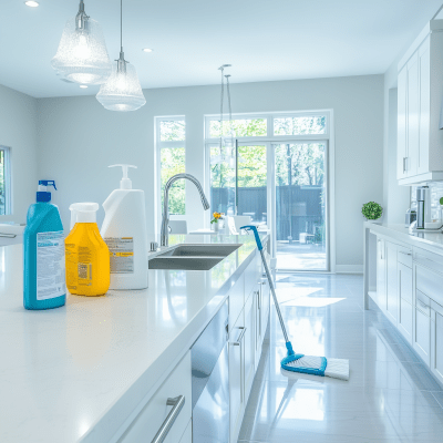 Bright Open Concept Kitchen