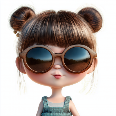 Cute Character with Sunglasses