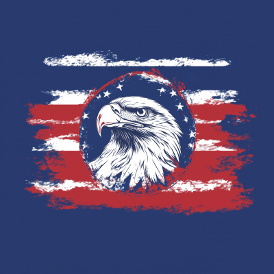 Eagle and Flag