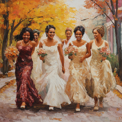 Brides on a Fall Day