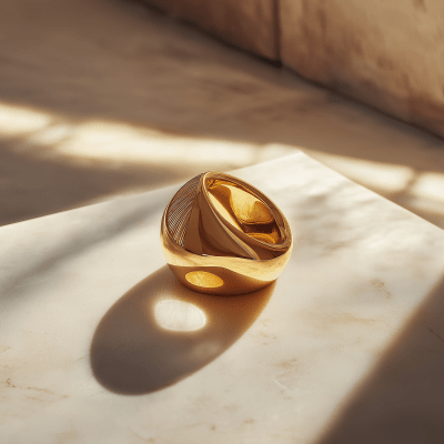 Luxury Golden Ring