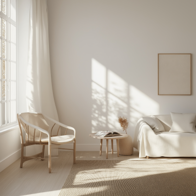 Minimalist Sunlit Interior