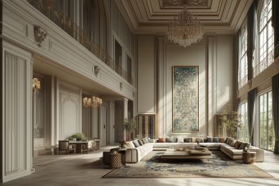 Neoclassical Living Room