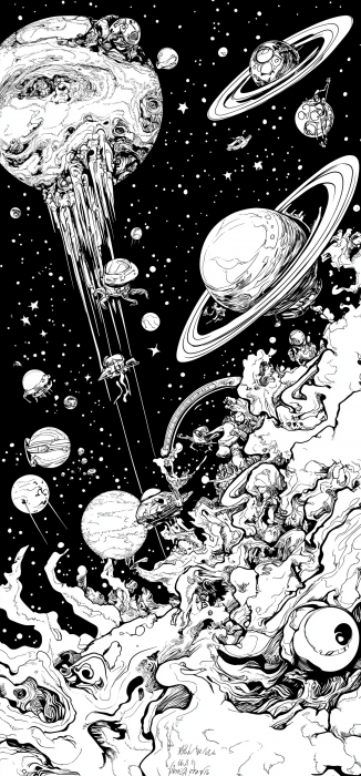 Space Adventure Coloring Page