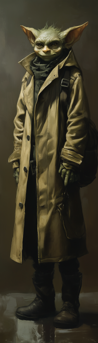 Tall Goblin in Trench Coat