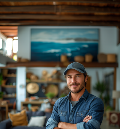 Smiling Guy in Blue