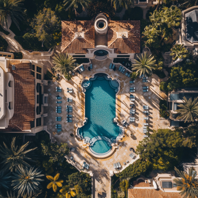 Luxury Hotel Aerial View