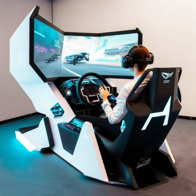 Futuristic Car Driving Simulator