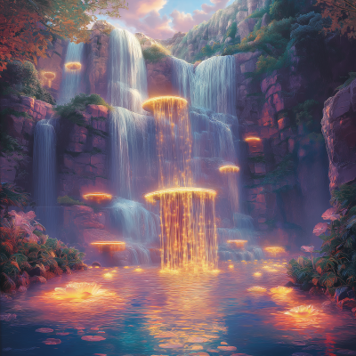 Floating Mountain Waterfall