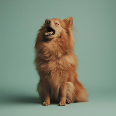 Red Haired Spitz Dog Model