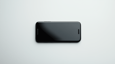 Black iPhone on White Background