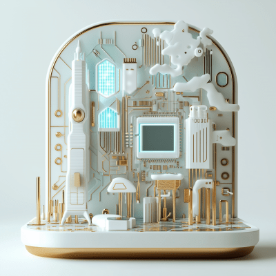 Futuristic Router Circuit