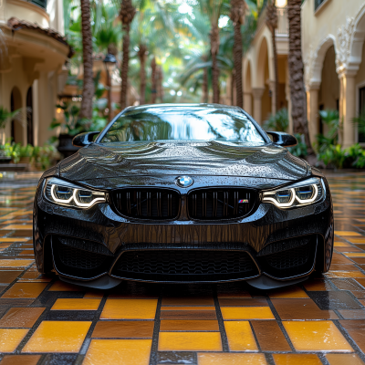 BMW M4 in the Rain