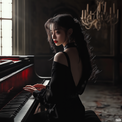 Piano Player Portrait